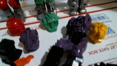 Mantech Remco Lot 4 Figures plus Parts Robot Warriors Blue Green Red Purple Vtg