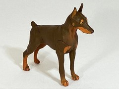 Dog Doberman Figure ChocoQ Pet Animal Series 50mm Used