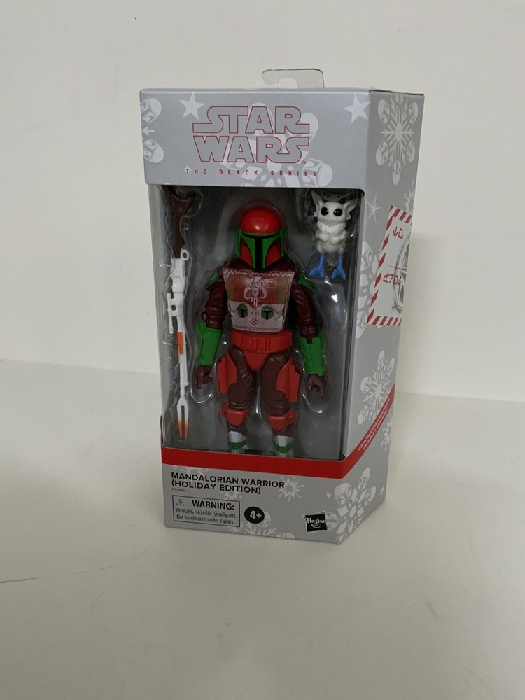 Star Wars The Black Series 6 inch Mandalorian Warrior (Holiday Edition) IN HAND
