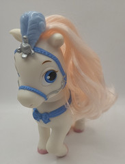 Disney Princess Palace Pets Cinderellas Blue and White Pony “Bibbidy” Pink Mane