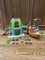 DISNEY JAKE AND THE NEVERLAND PIRATES Bucky Talking Ship, Hideout, Figures LOT