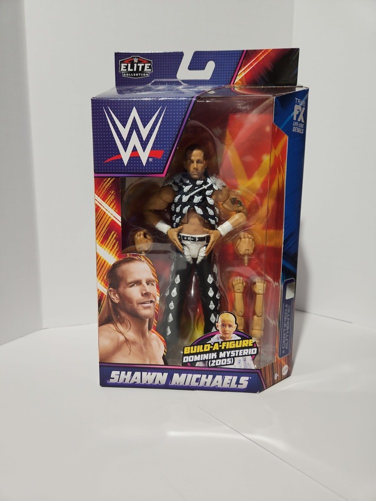 WWE Elite Collection Summer Slam Shawn Michaels With Build A Figure Dom Mysterio