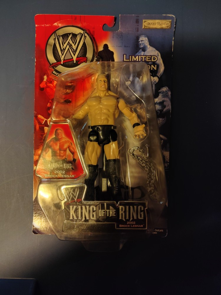 2002 WWE King of the Ring Brock Lesnar Limited Edition Action Figure Rare