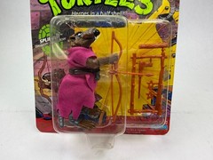 Master Splinter Vintage TMNT Ninja Turtles Figure New 1988 Unpunched 10 Back