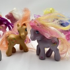 Vintage My Little Pony 1980s G1 action figures Various Sizes Plastic Lot Of 11