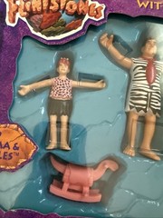 VTG 1993 Mattel The Flintstones Bendable Action Figure Set – New in Sealed Box