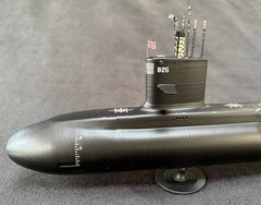 USS Columbia (SSBN-826) Columbia Class Submarine 1:350 , Hobby Parts, Military