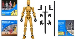 Lucky 13 Customizable Action Figure – Versatile Golden Robot for Collectors