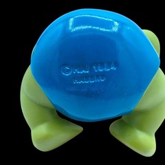 1984 Baby Kermit Frog Muppet Babies 4” Soft Vinyl Figure Head Turns Hasbro Vtg