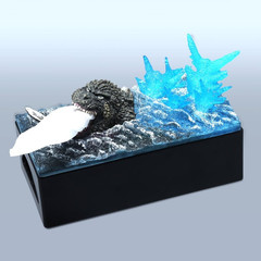Godzilla -1.0 Box Tissue Case Figure Minus One Sea Ver. Japan 200x130x200mm NEW