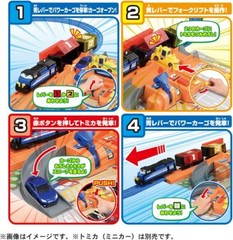 TAKARA TOMY Pla-rail Let’s carry Tomica Smooth Loading Terminal Battery Powered