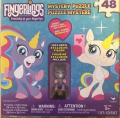 FingerLings Unicorn Surprise 48pc Puzzle Box with Unicorn Figure