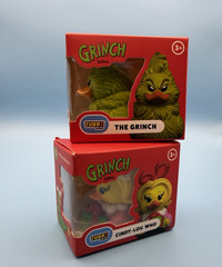 Mini TUBBZ The Grinch & Cindy-Lou Who Rubber Duck 2pc Bundle