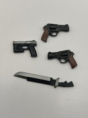 Valaverse Action Force Weapon Pack India II Revolvers & Knife Fodder 1/12 Scale