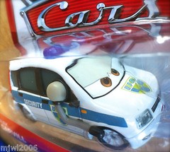 Disney PIXAR Cars ALEX CARVILL diecast 2013 WGP THEME 17/17 security van headset