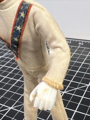 1972 Ideal Toys Evel Knievel Figure Bendy Rubber w/ Helmet VTG 1970s Motorcycle