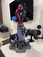 Symbiotic Spider-Man Venom Action Figure 38cm PVC Statue Model Collectible Toys