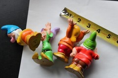 Walt Disney Four 4 Dwarfs Figurines 1989XX/ R6576 Snow White Dwarf incomplete