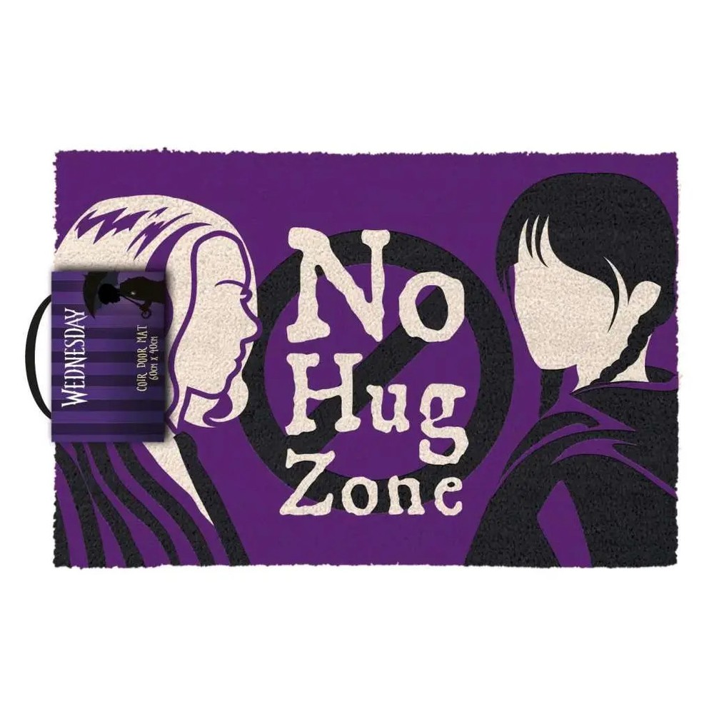 Wednesday No Hug Zone Doormat – Pyramid International