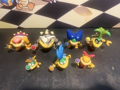 ALL 7 Koopa Kids Super Mario 2.5” W/ Wands Roy Morton Jakks Toys Nintendo GREAT!