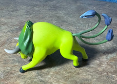 SHINY TAUROS a Wild Bull Pokemon – Set of Two (different poses) by BANDAI – NEW