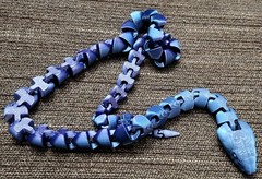 3D Printed Snake Viper Articulate Flexible Snake Fidget Toy 24″