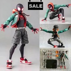 Spider-Man Action Figure Miles Morales Into The Spider Verse Toy Gift With Box
