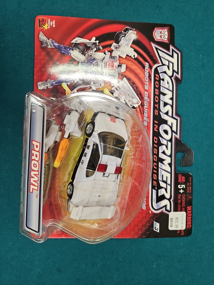 Prowl Vintage Transformers RID Robots In Disguise Figure New 2001 Hasbro