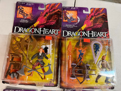 F4 Lot of 4 Dragonheart figures MOC Kenner 1995
