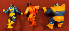 1991 MARVEL SUPERHEROES Thanos, Wolverine, Cyclops PVC Figure/Cake Topper