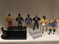 WWE Deluxe Aggression Lot of 6 Figures with Accessories Jakks Pacific Figures