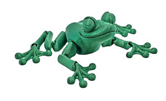 Mystic 3D Printed Frog Articulated Flexible Fidget Toy 5.5 inches long