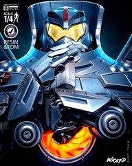 3D Printed Fan Art Gipsy Danger Portrait Bust by Wicked3d