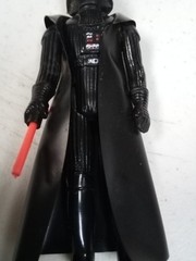 1977 Darth Vader Action Figure W/ Cape Lightsaber Missing Tip Hong Kong Vintage