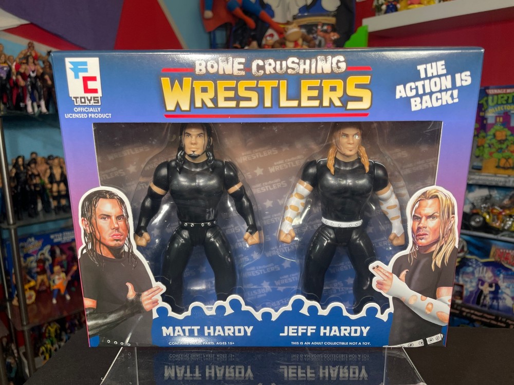 FC Toys Wrestling Bone Crushing Wrestlers Matt Jeff Hardy Figures BCA Lot 1/500