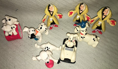 Lot of 8 pieces 101 Dalmatians Figures: 3- Cruella de Vil 5- Pups LOT # 15