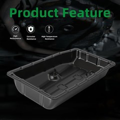 Transmission Oil Pan with Drain Plug, for Toyota Tacoma, for Tundra, for 4Runner