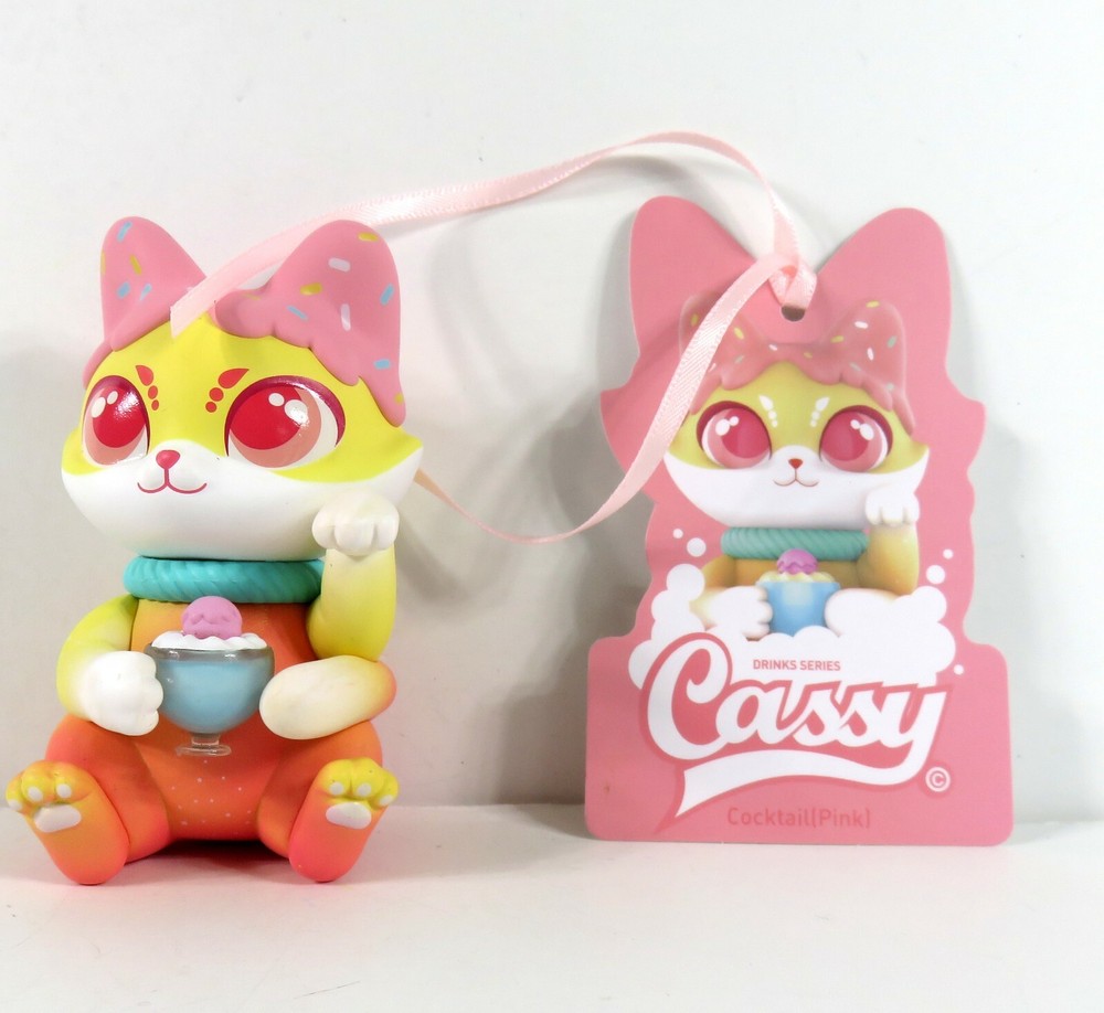 Moetch Cassy Cat Drink Series Mini Figure Cocktail Pink NEW