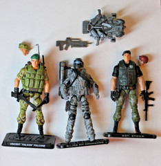 GI Joe ULTIMATE Retaliation ROC ROADBLOCK FLINT DUKE Customs lot 1:18 SOLD AS IS