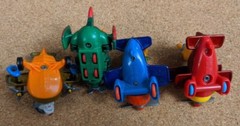 Vintage DISNEY TAIL SPIN BEARS McDonalds Die Cast Metal Planes Complete Set Of 4