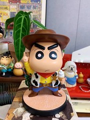 Crayon Shin-chan Cowboy Style Figure Desktop Ornament Collection Toy