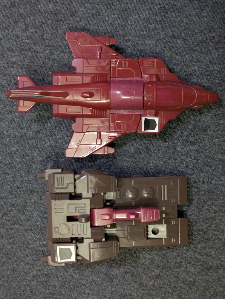 Vintage Hasbro TRANSFORMERS Generation One G1 Duocon FLYWHEELS Jet Tank W/O Gun