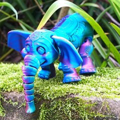 6.7inch 3D Printed Elephant Model,Articulated Animals figure,Toys Home Decor