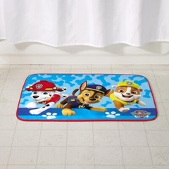 Nickelodeon PAW Patrol Polyester Foam Skid-Resistant Bathroom Rug 30” x 20” Blue