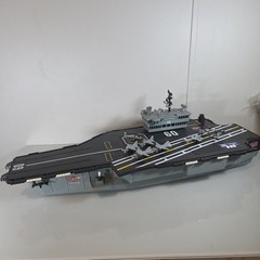 Vintage 2001 Hasbro GI Joe USS Saratoga Aircraft Carrier w/ 8 Planes NOT WORKING