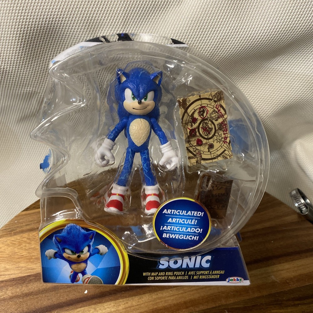 Sonic 2 Movie Sonic with Map and Pouch 4″ Figure – SONIC