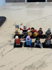 Lot Of 22 Custom Lego Minifigures Adventure Time Marvel DC Alien Predator