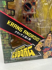 Super7 TMNT Krang Android Super Cyborg Action Figure Clear Articulated 2024 New