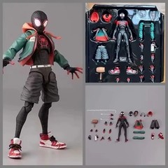 Spider-Man Action Figure Miles Morales In to The Spider Verse Toy Gift With Box.