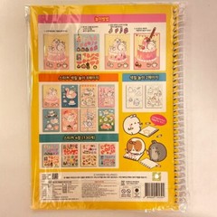 Authentic Molang piu piu Coloring Stickers Art Book 1+1 Bunny For Kid And Adult